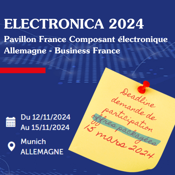 Visuel Actu Electronica 2024 - Demande participation - Offres packagées - Deadline - 15 mars 2024