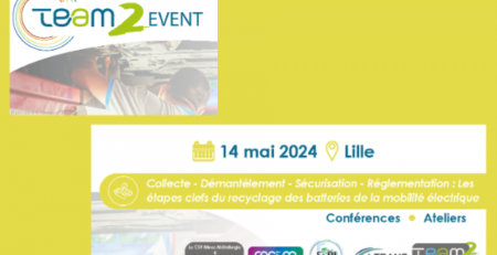Conférence TEAM2 Collecte - Démantèlement - Sécurisation - Réglementation : Les étapes clefs du recyclage des batteries de la mobilité électrique 14052024